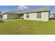 Inviting one-story home with a manicured lawn and an attached garage at 31 Wagon Cir, Kissimmee, FL 34743