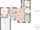 Detailed floor plan showcasing layout of bedrooms, bathrooms, living area, kitchen, and garage at 31 Wagon Cir, Kissimmee, FL 34743