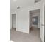 Bedroom with a view and carpeted floor at 4084 Winding Vine Dr, Lakeland, FL 33812