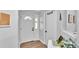 Welcoming entryway features a front door with glass and decorative accents at 433 Carleton St, Lakeland, FL 33803