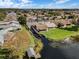 Aerial view of homes surrounding Lake Dexter with waterfront living and access to a community boat ramp at 4422 Glenns Lndg, Winter Haven, FL 33884
