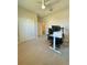 Bedroom featuring a ceiling fan and adjacent closet at 5467 Maddie Dr, Haines City, FL 33844