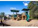 Community playground area featuring slides, climbing structures, and benches for residents' enjoyment at 578 Preserve Pointe Blvd, Davenport, FL 33837