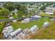 Aerial view of RV and boat storage, providing secure and accessible parking in this community at 6053 Southern Oaks Se Dr, Winter Haven, FL 33884