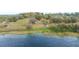 Aerial view of the home shows it's stunning waterfront location at 660 Duggers Way, Lake Wales, FL 33859