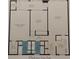 Detailed 2-bedroom floor plan showcasing the layout and dimensions of the home at 700 Mirror Nw Ter # 111, Winter Haven, FL 33881