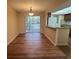 Dining area with sliding doors and breakfast bar at 1130 N Lake Parker Ave # E231, Lakeland, FL 33805