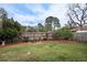 Expansive backyard with wooden fence featuring various plants at 125 Bergen Cir, Auburndale, FL 33823