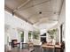 Bright living room with vaulted ceilings, clerestory windows, fireplace, and stylish, comfortable seating at 2300 N Scenic Hwy # 120, Lake Wales, FL 33898