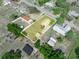 Aerial view of property showing the home, shed, and lot boundaries at 2606 Tall Palm Ave, Lake Wales, FL 33898