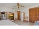 Bedroom featuring a bed, media stand, storage and a closet at 2637 Sunburst Ct, Lake Wales, FL 33898