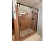 This bathroom features a shower with a glass door at 4909 Fleetwood St, Lake Wales, FL 33859