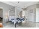 Comfortable main bedroom with a canopy bed frame, wood-look floors, and ample natural light at 629 Copeland Dr, Haines City, FL 33844