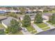 Expansive aerial view of homes with screened-in pools and well-manicured lawns in a serene neighborhood at 7759 Basnett Cir, Kissimmee, FL 34747