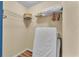 Walk in closet with shelving for storing clothes and other items at 7759 Basnett Cir, Kissimmee, FL 34747