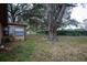 Exterior view of screened-in porch featuring a large tree at 907 Van Dr, Auburndale, FL 33823