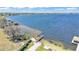 Scenic waterfront property featuring a private dock and lush green landscape at 9502 Waterford Oaks Blvd, Winter Haven, FL 33884
