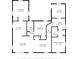 Detailed floor plan showcasing the layout of the home, including bedroom, kitchen, and living areas at 1328 3Rd Ne St, Winter Haven, FL 33881