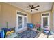 Large covered patio for relaxation and access to the backyard and outdoor enjoyment at 2110 Saddlewood Dr, Bartow, FL 33830