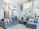 Open concept living room featuring high ceilings and natural light at 2204 Kettle Dr, Orlando, FL 32835