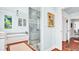 Stylish bathroom with marble shower, soaking tub, and elegant fixtures at 2300 N Scenic Hwy # 61, Lake Wales, FL 33898