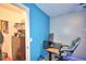 Bedroom with desk, closet, and adjacent closet at 3430 Cove E Ct, Winter Haven, FL 33880