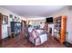 Spacious living room with fireplace, hardwood floors, and plenty of room for seating at 3655 N Scenic Hwy, Lake Wales, FL 33898