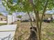 Wide backyard featuring white fencing, a tree, and storage sheds at 3690 Wellington Pl, Bartow, FL 33830