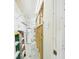 Hallway with storage cabinets and exposed framing at 3690 Wellington Pl, Bartow, FL 33830