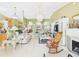 Open-concept living area with fireplace, stylish decor, and comfortable seating at 3690 Wellington Pl, Bartow, FL 33830
