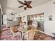 Spacious sunroom with room to dine or relax with great views of the lovely backyard at 4115 Muirfield Loop, Lake Wales, FL 33859