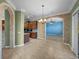 Dining room featuring dining area and kitchen at 5357 Hogan Ln, Winter Haven, FL 33884