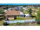 An aerial view of the expansive backyard, perfect for outdoor activities and gatherings at 625 Hatchwood Dr, Haines City, FL 33844