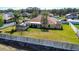 Spacious backyard with well-kept lawn and a privacy fence, perfect for outdoor gatherings at 625 Hatchwood Dr, Haines City, FL 33844