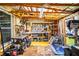 Well-organized garage space featuring ample storage and a variety of tools and equipment at 625 Hatchwood Dr, Haines City, FL 33844