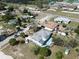 Overhead aerial view of a home and its surrounding neighborhood at 915 Exmoor Way, Lake Wales, FL 33853