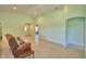 Bright living space featuring tile flooring, ceiling fan, and neutral wall color at 990 Brooke Rd, Fort Meade, FL 33841