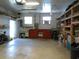 Spacious garage with ample storage and workspace potential at 100 Heatherwood Blvd, Lake Wales, FL 33859