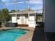 Screened-in lanai with pool perfect for outdoor living and entertainment at 100 Heatherwood Blvd, Lake Wales, FL 33859