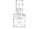 Detailed floorplan layout showcasing the dimensions of the bedroom, bathroom, kitchen, and living room at 2300 N Scenic Hwy # 56, Lake Wales, FL 33898