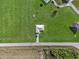 An aerial view of this home featuring a large front and back yard at 3608 Garrard Rd, Fort Meade, FL 33841