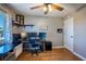 Home office with multiple monitors, a comfortable workspace, and natural light at 398 Winter Ridge Blvd # 398, Winter Haven, FL 33881