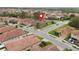 This home is on a corner lot in a quiet residential neighborhood with mature trees and manicured lawns at 4004 Prima Lago Cir, Lakeland, FL 33810