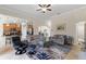 Open-concept living room with views of the kitchen and dining area at 4009 Bedford Ave, Winter Haven, FL 33884