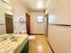 Full bathroom with a shower stall, sink and commode at 407 Paradise Island Dr, Haines City, FL 33844