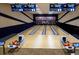 Fun bowling alley with multiple lanes and scoring screens, providing a great entertainment option for residents and guests at 4168 Aberdeen Ln, Lake Wales, FL 33859