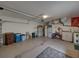 View of the garage with room for two cars and additional storage space at 4168 Aberdeen Ln, Lake Wales, FL 33859