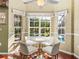Cozy breakfast nook with a pool view and natural lighting from large windows at 4485 Turnberry Ln, Lake Wales, FL 33859