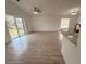 Bright living room showcases sliding glass doors for access to the backyard and an open concept design at 847 Kristen Ct, Bartow, FL 33830