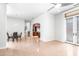 Open-concept living space seamlessly connects the dining area and kitchen at 926 S Lakeshore Blvd, Lake Wales, FL 33853